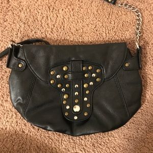 Black Crossbody with Studded Details
